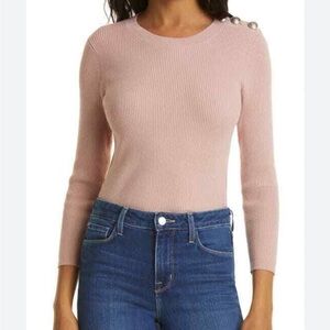 L’Agence Ronnie ribbed sweater misty pink
